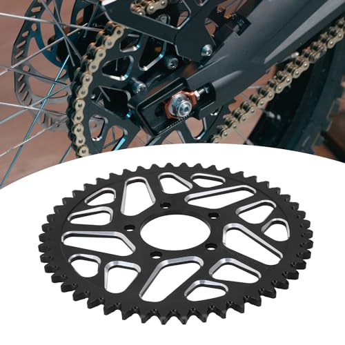 48 Zähne Motorrad Kettenrad, Kettenrad Hinten für Sur-Ron S/X Segway X160/X260 Talaria Sting Electric Sur Ron Light Bee-Schwarz