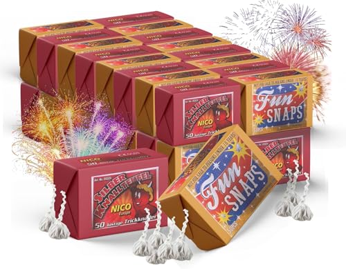 TK Gruppe Timo Klingler 1000x Knallerbsen - Fun Snaps Silvester wie Knallteufel Knaller für Jugendlichen & Kinder (1000x)