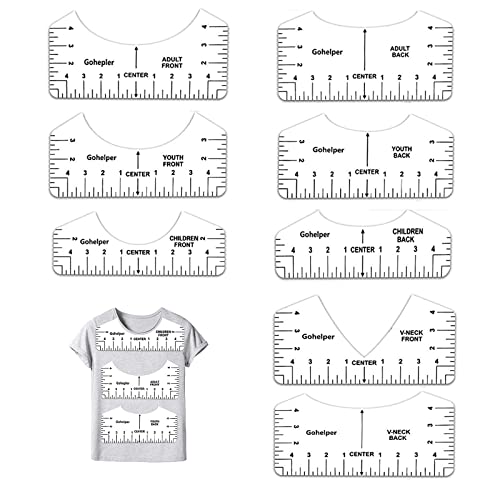T-shirt Lineal, T-shirt Vinyl Werkzeug, T-shirt Ruler Guide, Lineal Vinyl, T-shirt Anleitung Lineal, Ausrichtungslineal T-shirt T-shirt Zentrierung Werkzeug für Erwachsene, Jugend Und Kinder