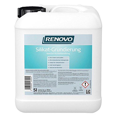 Silikat Grundierung 5 L Renovo Voranstrich für Silikatfarben