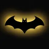 DIY Wandlampe Fledermaus Batman I Nachtlicht Deko Licht Wohnzimmer Kinderzimmer Kinder I MDF Holz Batteriebetrieb