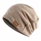 Djfkey Beanie Mütze Herren Kopfbedeckung Dünne Strickmütze Damen Flexibler Freizeithut Leichte Chemo (DE/NL/SE/PL, Alphanumerisch, Einheitsgröße, Khaki)