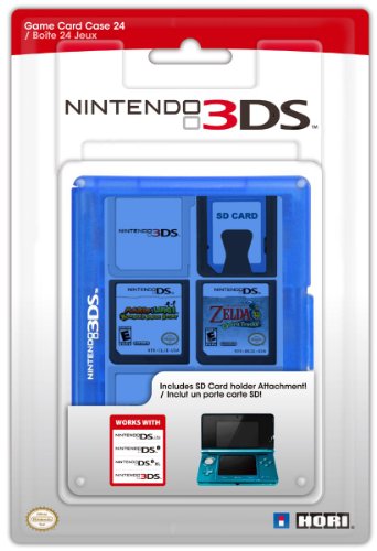 Nintendo 3DS - Game Card Case (24 Spiele) [New Nintendo 3DS, Nintendo 3DS, Nintendo DS] blau