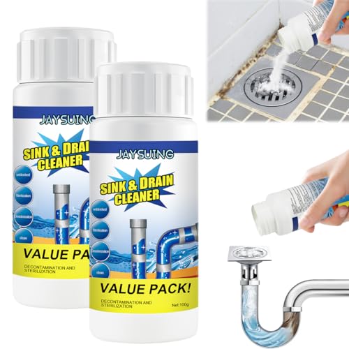 2 Stück Kloreiniger Extra Stark 100g,New 2024 Toilet Reiniger Extrem,Abflussreiniger Extrem Stark,Verstopfungsprobleme Schnell Lösen,für Verstopfte Toiletten und Abwasserrohre