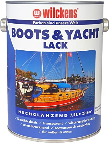 Wilckens Boots & Yachtlack 2,5 l Bootslack Kunstharz-Klarlack Kunstharzfarbe Yachtlack