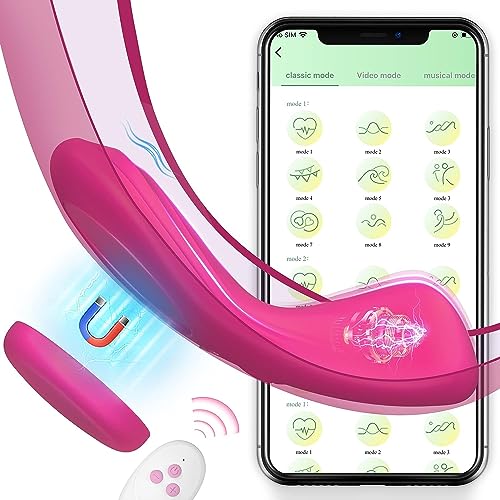 Sex Spielzeug für Paare Vibrator Ultra-dünn, Vibratorstarb Frauen Butterfly Sex Spielzeug für die Frau, Klitoris Stimulator für sie Vibratoren Frauen Leise mit APP & Fernbedienung Unterwegs Sex Toys