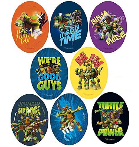 8 im Siebdruckverfahren hergestellte Kinderaufnäher zum Aufbügeln auf die Kleidung. Heißklebeanwendungen zum Reparieren und Dekorieren von Hosen, Jacken, Pullovern, Rucksäcken usw. (Ninja Turtles)