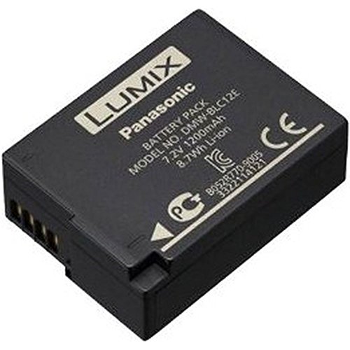 Panasonic LUMIX DMW-BLC12E Li-Ionen Akku 7,2V, 1200 mAh (geeignet für GH2, G5, FZ200, GX8, G70, FZ1000, FZ300, FZ200)