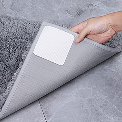 Teppichgreifer Antirutschmatte Vacuum Tech Antirutschunterlage für Parkettboden Fliesen Waschbarer Wiederverwendbarer Rutschmatte Teppich Anti Rutsch Anti Curling 10x10cm 4 Stück FuKuEn