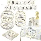 Wizard Geburtstags Deko, 20 Gäste Magischer Wizard Partygeschirr Set, Pappteller Kindergeburtstag Happy Birthday Deko Partyzubehör für Geburtstagsdeko Junge Mädchen Partys