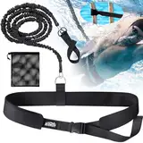 Schwimmgurt für Pool | 2,5-7,5M Einstellbare Schwimmwiderstand Gürtel | Schwimmgurt Pool Erwachsene Kinder | Schwimmtrainer Gürtel | Schwimmhilfe für Jedes Schwimmbad Ohne Schwimmleine, stationär