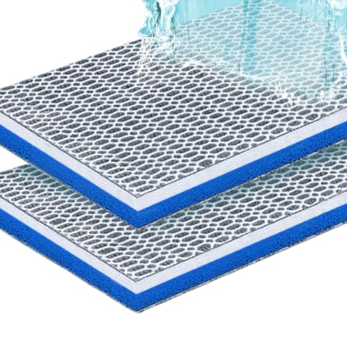 lohill 8D Filterschaum Filterpads für Aquarienfilter, Filtermatte, Aquarium Filtermaterial Biochemischer Watte Wabenstruktur, Leicht Zu Reinigen, Für Gesundes Aquariumwasser(1 Stück)(30x20CM)