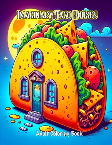 Imaginary Taco Houses Adult Coloring Book: Enchanting Designs with Delightful Variat Magical Homes For Stress Relief and Creativity