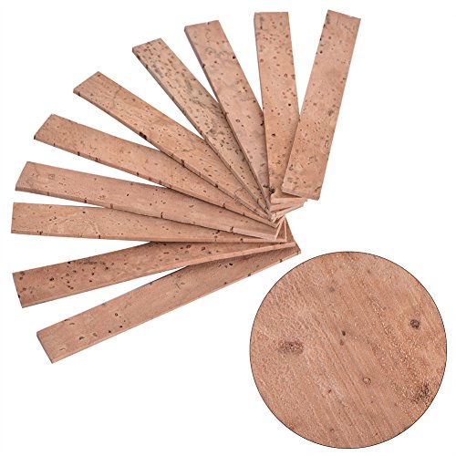 kork für blockflöte,kork für blockflöte,klarinette kork,kork für klarinette,10 stücke Klarinette Hals Joint Cork Blatt Korkplatten Neck Cork Sheet Instrument Reparatur Zubehör Clarinet Ersatz Kit Klar