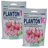 PLANTON K Dünger für Pelargonie NPK Flüssigdünger Wasserlöslich Konzentrat 400g Für 400L Geraniendünger Geranien Pelargonien Petunien Blühpflanzendünger 200g x2