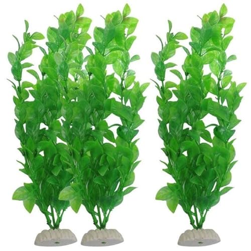 Aquariumzubehör, 26,9 cm, dekoratives Aquarium, 3-teiliges Aquarium, Grün, Aquarium-Zubehör, offenes Meer (wie abgebildet, Einheitsgröße)