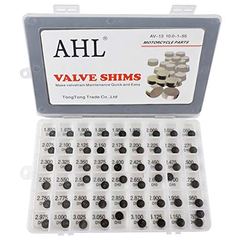 AHL 10.00mm 55pcs 1.85-3.2mm ventil shim ventile einstellen für Aprilia ETV 1000 Capo Nord 2001-2007