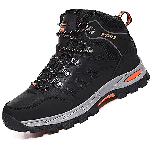VTASQ Wanderschuhe Herren Damen Trekkingschuhe Leichte Outdoor Trekkingschuhe Knöchel Schuhe Herren Sneaker Ultralight Sportschuhe für Camping Schwarz 43EU