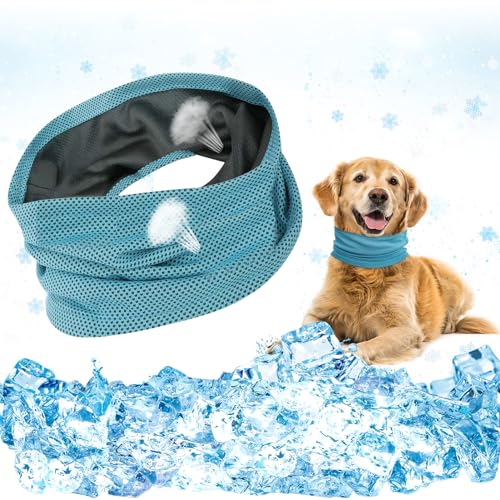 Kühlhalsband für Hunde,Hundehalsband Kühlend,Kühlende Halstuch Hund,Kühlende Bandana Hund,Kühlung Kragen Hund,Halstuch Kühlend Hund,Kopftücher Kühlend Hund,Hunde Kühl Halsband,Größe S/M/L(M)