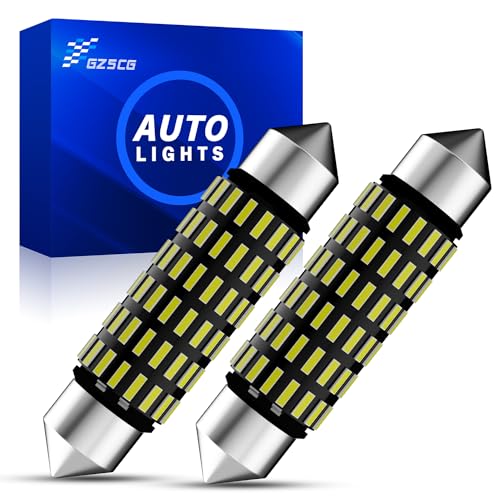 GZ5CG 41MM Soffitte Auto-Innenraumleuchten 3014 54 SMD 350LM 6500K Gleichstrom 12/24V 2 Stück