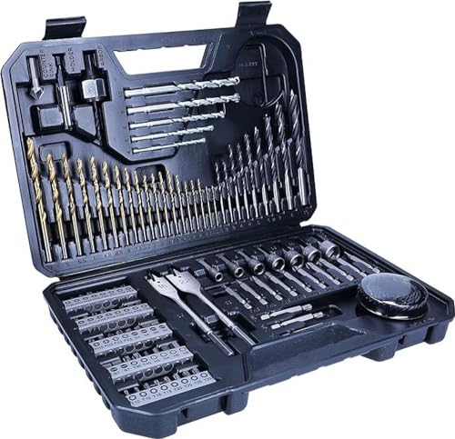 Bosch 103tlg. Bohrer- und Bit Set V-Line Titanium Box (für Holz, Stein und Metall, Zubehör Bohr- und Schraubwerkzeuge)