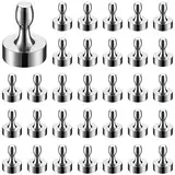 BTLIN Mini Kegel Magnete Stark, Kleine Neodym Magnet Pins für Kühlschrank Pinnwand Magnettafel Whiteboard Büro Tafel 32 Stück