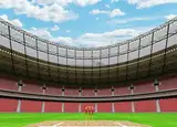 Fmarui Moderner runder Cricket-Stadion-Fotografie-Hintergrund, Dekorationen für Sport, Thema, Geburtstagsparty, Fotokabinen-Hintergrund, Tapete, Partyzubehör, 1,5 x 0,9 m