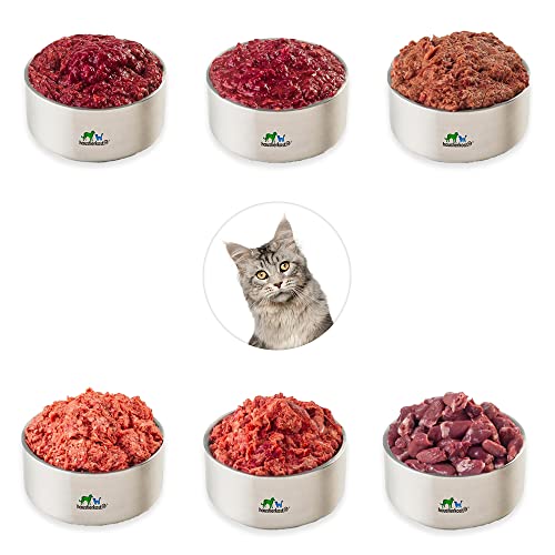 haustierkost.de gefrorenes Barf Katzenfutter im Paket für Senioren (9 kg) vom Barf-Onlineshop Testsieger