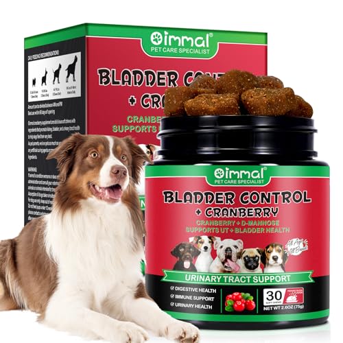 Blasen- und Nierenunterstützung für Hunde,Harnwegsbehandlung und Ergänzung zur Blasenkontrolle,weiche Kausnacks mit Cranberry D-Mannose,natürlicher Immunsystem-Booster-Peking-Enten-Geschmack, 30Stück