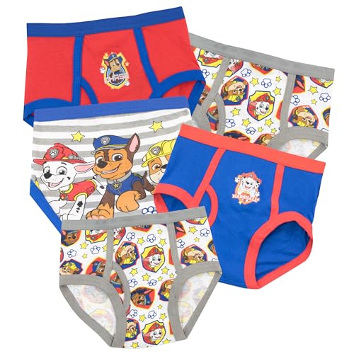 Paw Patrol Jungen Chase Marshall und Rubble Schlüpfer Packung mit 5 Mehrfarbig 104 cm
