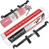 The Bracketeer Unterstützung für Fahrzeuglöscher (universelles Design passt Sich an die meisten Fahrzeuge an) Schwarz