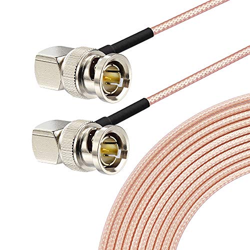 Superbat SDI Kabel 3m 3G/HD BNC Kabel 75ohm RG179 SDI Video Kabel Männlich zu Männlich Koaxial Kabel für Kamera und Konverter Videogeräte Unterstützt 3G-SDI/HD-SDI/4K/8K(Beide Rechter Winkel,1 Stück).