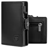 TEEHON Geldbörse Herren | Slim Wallet Kreditkartenetui | Kartenhalter Geldbeutel Herren |Portemonnaie mit RFID Schutz| Münzfach (B-Schwarz)…