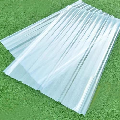 Fiberglas-Dachpaneel-Set, 14 Paneele für Schuppendach, Welldachbahn, Ersatz-Tageslichtplatten, 1,2 mm Dicke, 0,9 x 1,5 m Größe, ideal für Dachrenovierung und Repai