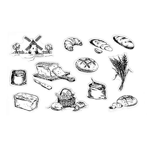 Silikonstempel zur Geburt des Brotes, wiederverwendbar, transparent, Siegelstempel, Prägewerkzeug, Geschenke für Kinder, Erwachsene, Teenager, Jungen, Mädchen