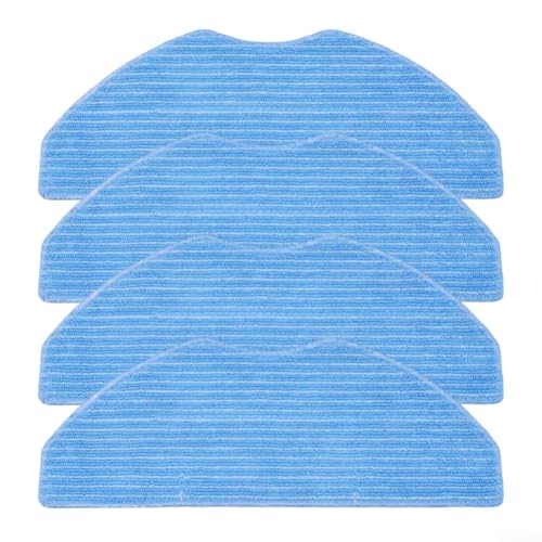 Mikrofaser-Wischtuch-Pads, Ersatz-Mopptücher, kompatibel mit für EZVIZ RE4 / RE4 Plus / RE5 / RE5 Plus Roboter-Staubsauger-Teile Zubehör (4 Stück)