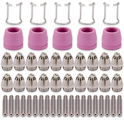 SG-55 AG-60 WSD-60 Plasmaschneider, Schneidbrenner, Düsen, Verbrauchsmaterialien-Set, 50 Stück