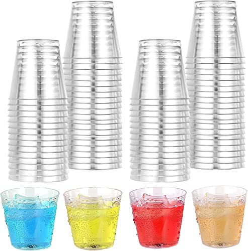 WDZGX Schnapsgläser Shotgläser Plastik Schnapsbecher Wiederverwendbare 50ml Partygadget Schnapsspender Zum Abfüllen für Verkostung Partys Weihnachten Geburtstage (50)