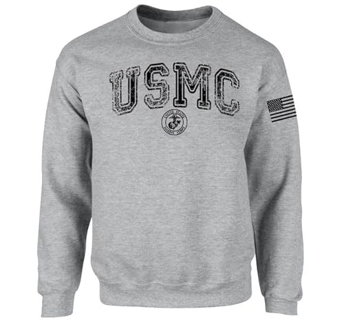 ProTexDruck Textilhandel USMC Pullover Sweatshirt M