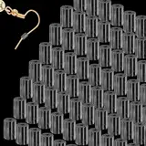 Thinp 200 Stk Ohrring Verschluss,Ohrring Stecker Verschluss Silikon,Ohrringe Verschlüsse Hinten,Ohrringverschlüsse Stecker Verschluss,für Ohrstecker Hakenohrringe Klar Hypoallergen Ohrring Stopper