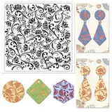 CHGCRAFT Polymer Clay Texture Sheets Flower Vine Man Silicone Texture Stamp Clay Texture Mat Flower Modeling Pattern Pad Texture Sheets for Polymer Clay Jewelry and Clay Earrings Tools