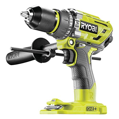 Ryobi Akku-Schlagbohrschrauber (18 V, Schlagbohrfunktion, ohne Akku, Schnellspannbohrfutter, LED-Beleuchtung) R18PD7-0