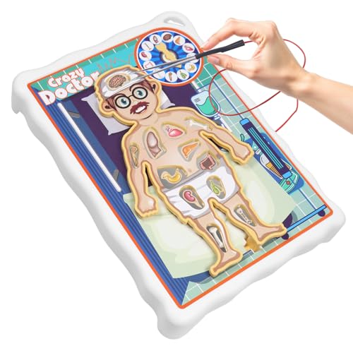 Elektronisches Brettspiel, Operation Game for Kids Ages 4-8, Elektronisches Brettspiel, Operation Board Game Doctor Games Mit Karten Und Autschis, Anatomie Modell Experimente Für Kinder