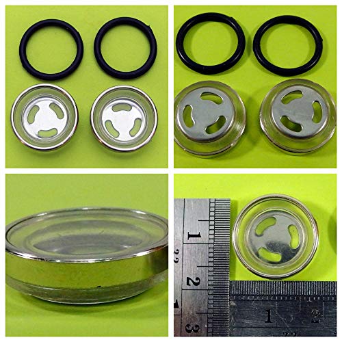 2x SCHAUGLAS Ø 18 mm Reparturkit Bremspumpe Bremsflüssigkeitsbehälter Roller Chinaroller