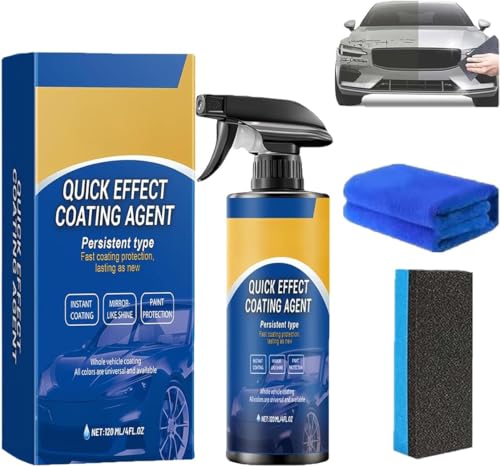 Quick Effect Coating Agent Spray, 3 in 1 Hochschutz-Auto-Beschichtungsspray, Autos Kratzer Entferner, Auto Nano Beschichtungs spray, Beschichtungsspray Autolack (1 PCS)
