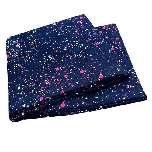 Wollhuhn ÖKO Kinder/Jungen/Mädchen Cooles Elastisches Stirnband/Haarband Bequem Zweilagig Jersey Viele Motive (Galaxy Rot)