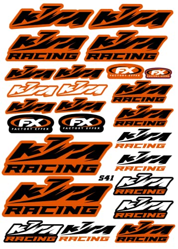 Aufkleber KTM – Motorrad-Aufkleber für KTM – Aufkleber für Quad KTM – Motocross-Aufkleber für KTM – für Motorräder, Autos, Helme, Notebook für Computer und andere Gegenstände (41)