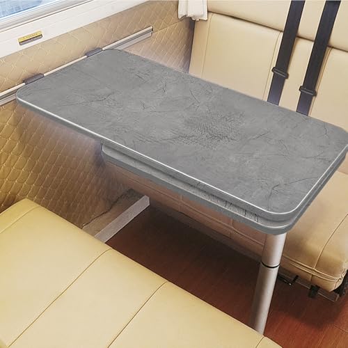 YLLSMGS Wohnmobiltische Klapptisch für Wohnmobile 360 Grad Schwenkbar Abnehmbar Verstellbar Wohnmobilzubehör Truck Wohnwagen(Gray)