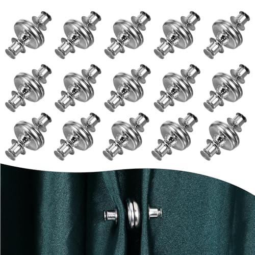 Giantree 15 Paar Magnete für Vorhänge,Vorhang Magnetischer Verschluss Vorhang Magnetknopf Raffhalter Magnetisch Magnetische Gardinenschließe Duschvorhang Magnet DASS Licht Ausläuft
