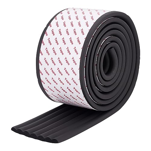 OLYCRAFT 2.1 m/2.3 Yards Schwarze Etagenbett Leiterpolster Weiche Leiterpolster Mit Stark Haftendem Etagenbett Leiterbezug 81mm Breit Ersatz Bettleiterpolster Für Fußkomfort Eckenschutz